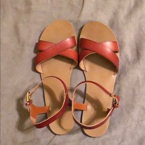 Leather sandals